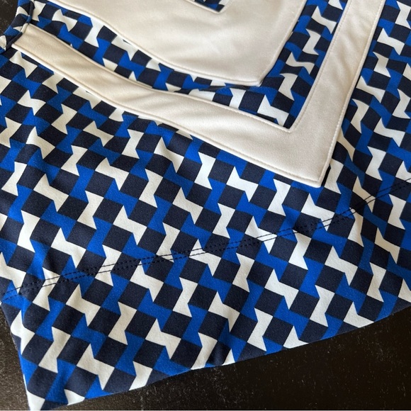 Lou & Grey Chevron Softsculpt Racerback Blue/white/black Bralette XS NWT - Picture 9 of 13